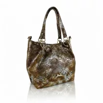 Zellia Női Válltáska Zlb475 Bronz-Ezüst - Python -