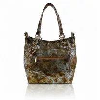 Zellia Női Válltáska Zlb475 Bronz-Ezüst - Python -