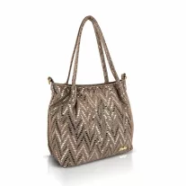Zellia Női Válltáska Zlb481 Taupe-Arany