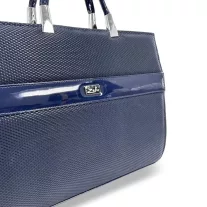   Zellia Női Kézi-Aktatáska Zv2101 Sötét Kék - Lakk-Ryz -