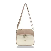 Zellia Női Oldaltáska Zvn24010 Beige-Arany - Csillámos -
