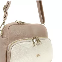 Zellia Női Oldaltáska Zvn24010 Beige-Arany - Csillámos -