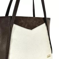 Zellia Női Válltáska ZVN26007 Barna-Beige